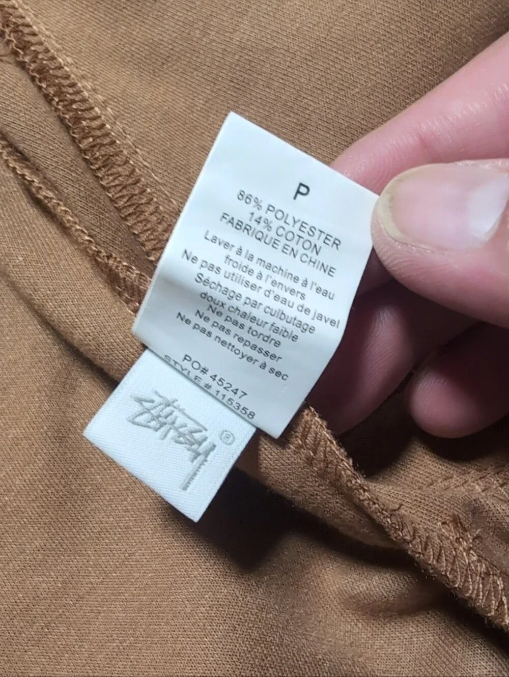 Y2K Stussy Tape Zipper Track Polo Jacket Size Small Sports Embroidered